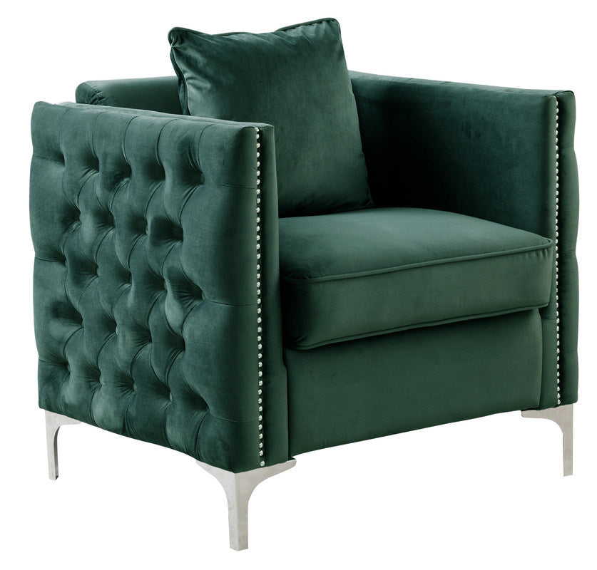 bayberry green velvet sofa