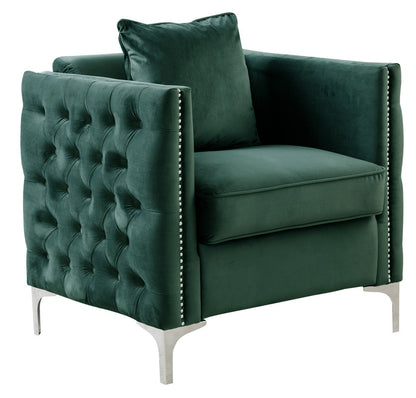 Bayberry Green Velvet Sofa