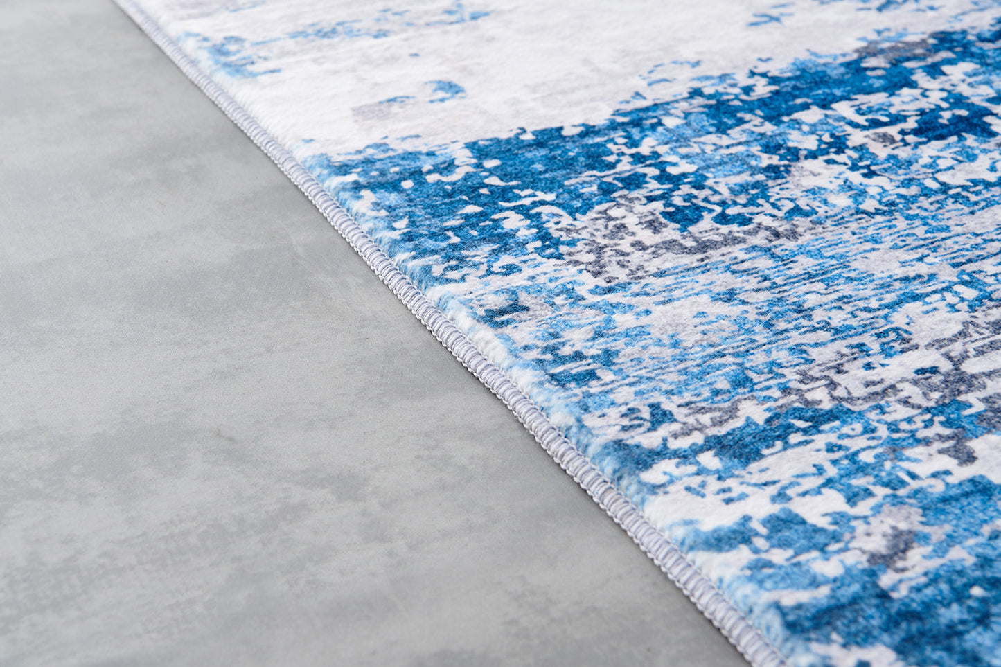 zara collection abstract design gray turquoise machine washable super soft area rug