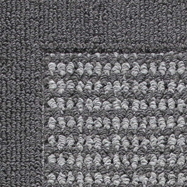 machine washable faux sisal gray indoor accent rug set, 3-piece set