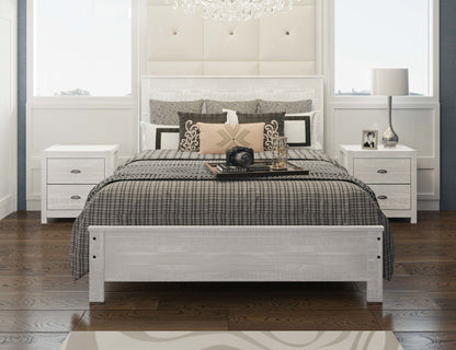 Albany 3 Piece Queen Bed Set, White