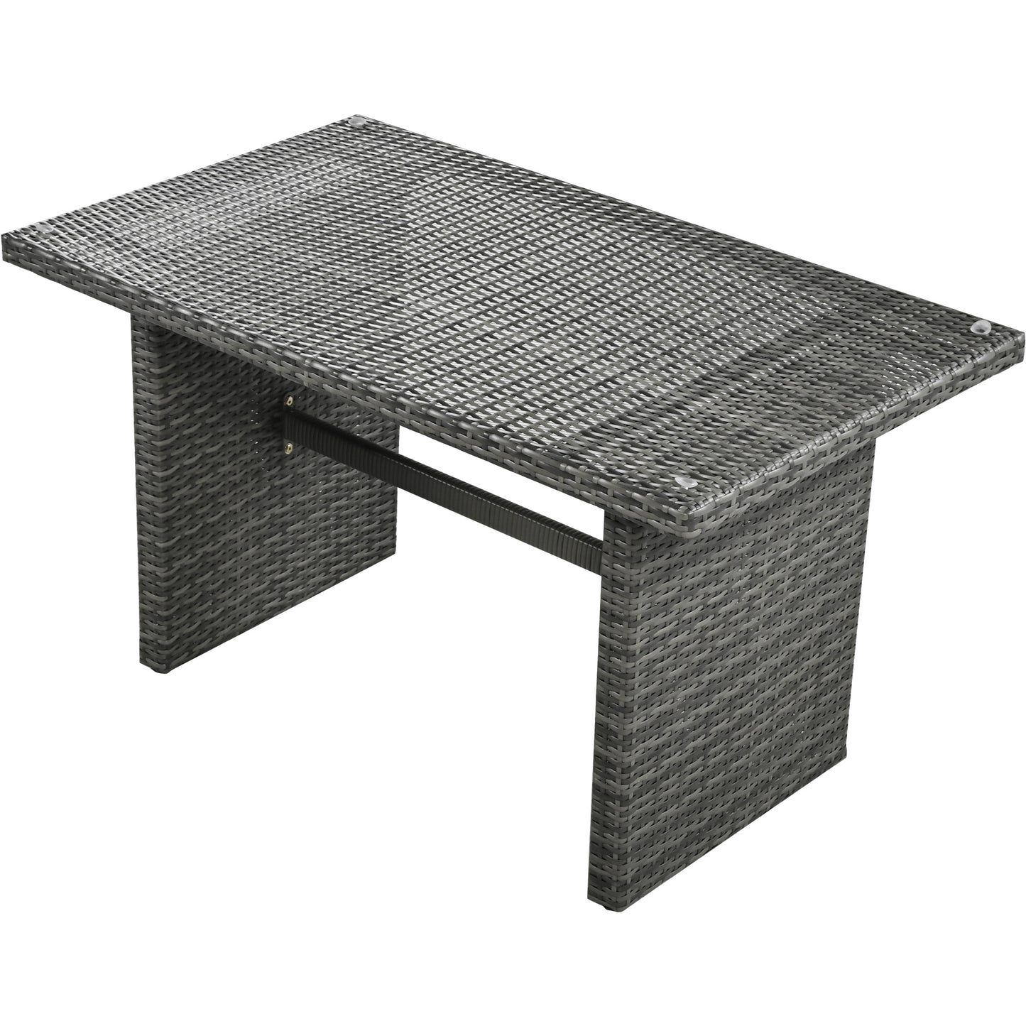 outdoor 6-piece all weather pe rattan sofa set