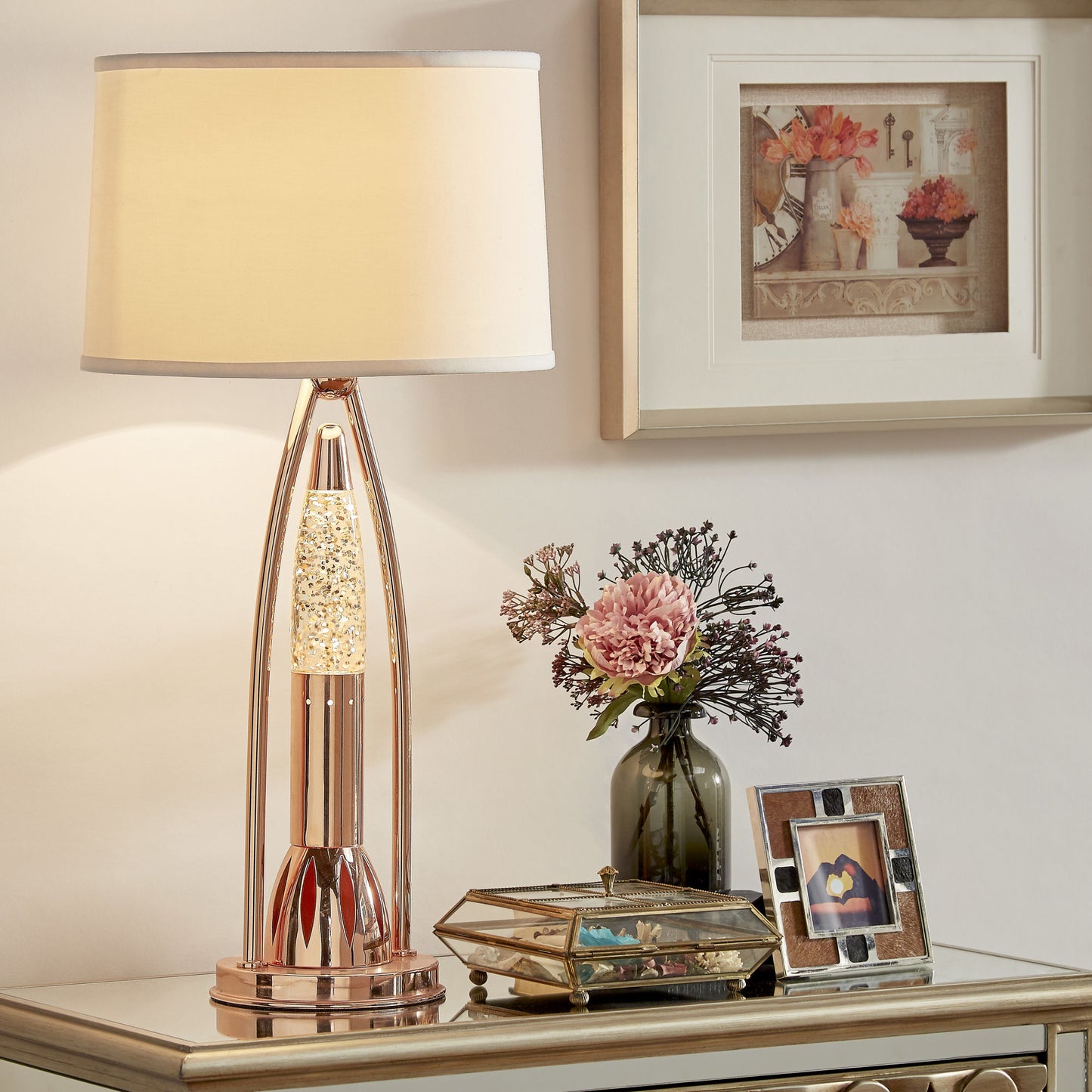 beautiful water dancing table lamp