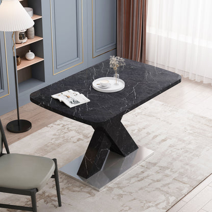 Lux Extendable Marble Square Dining Table