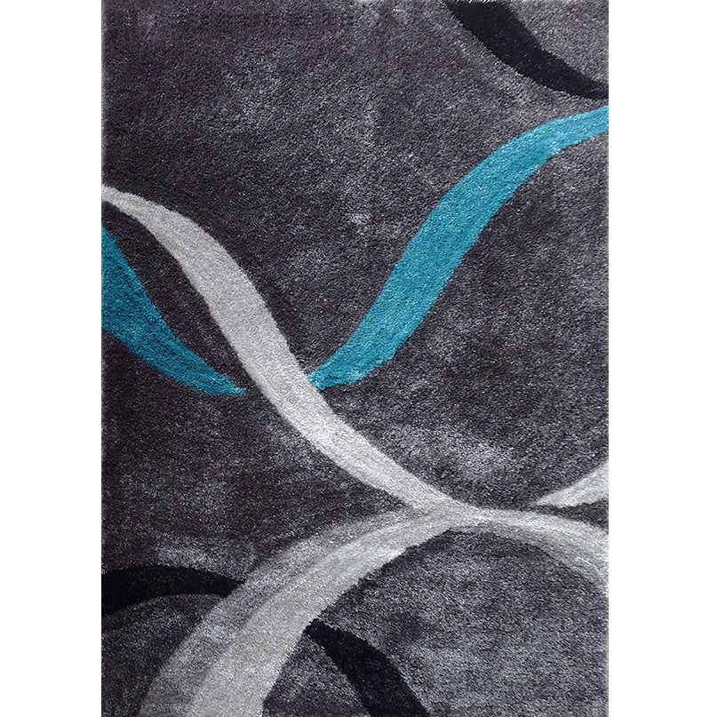 "aria collection" soft pile hand tufted shag area rug