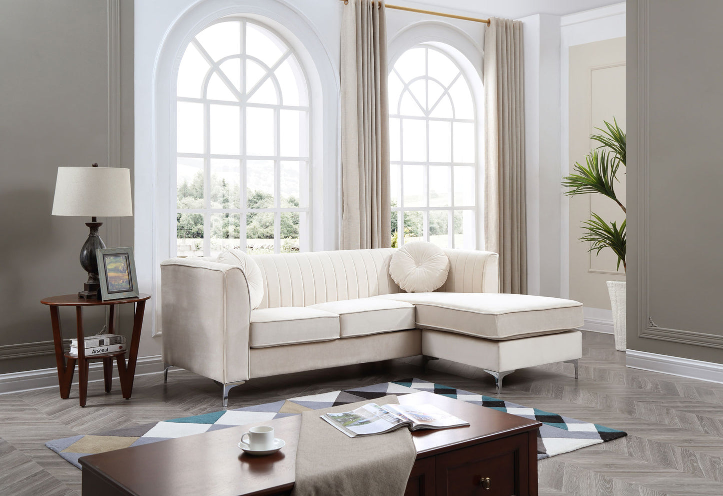 delray sofa set , ivory
