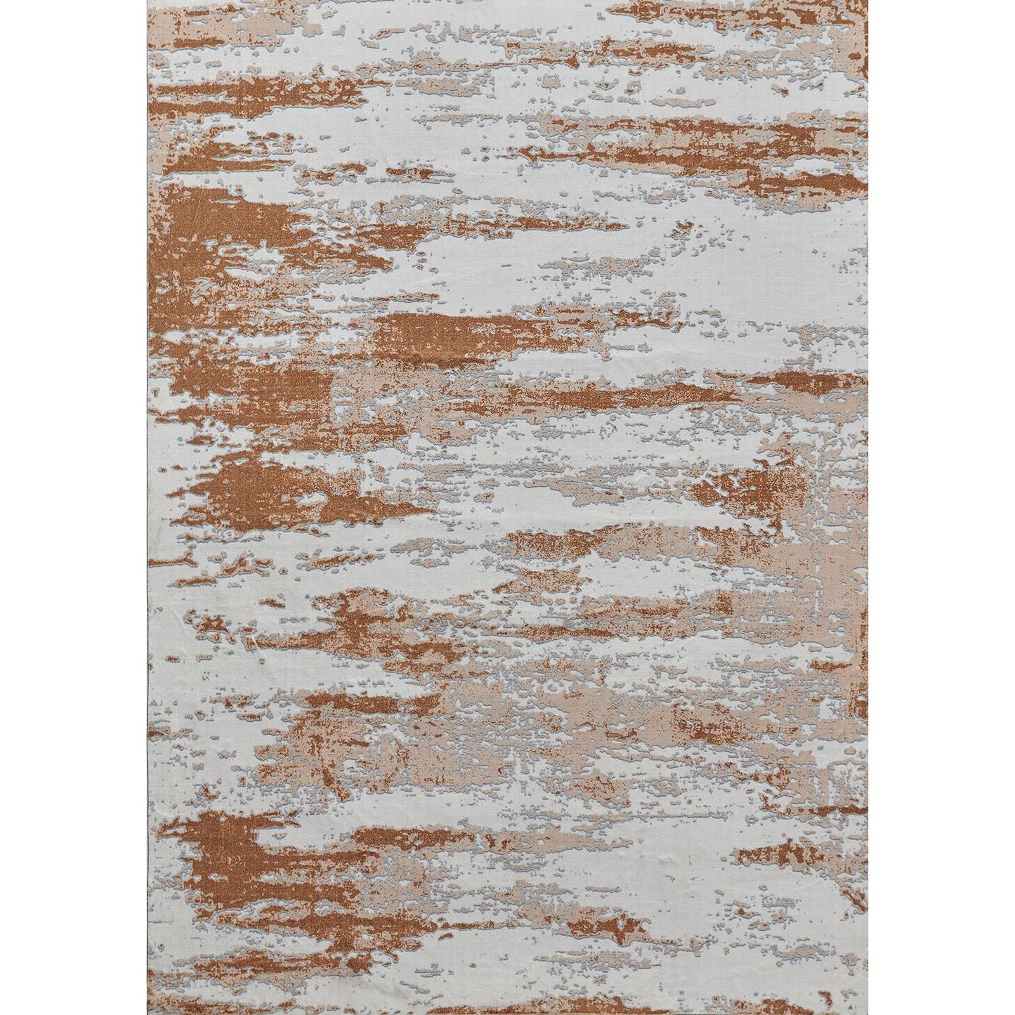 zara collection abstract design gray brown rust machine washable super soft area rug