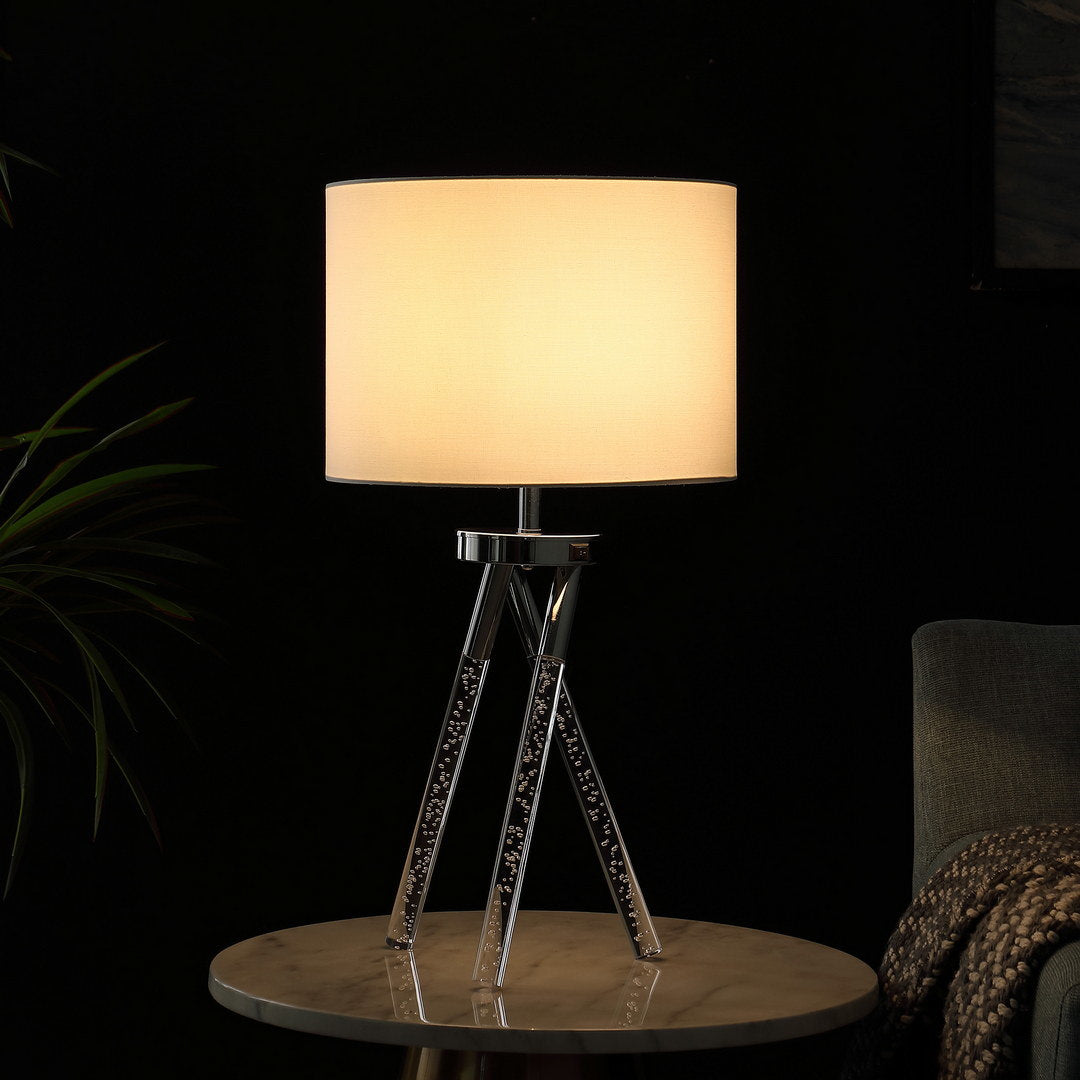 26.25" in mid century birgit led acrylic tapered legs