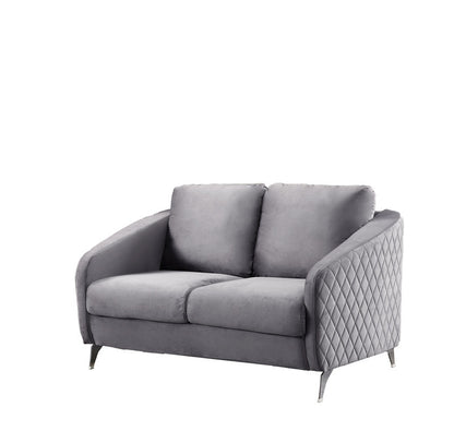 Sofia Velvet Sofa Set, Grey