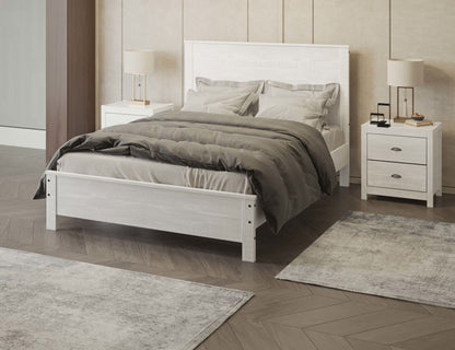 Albany 3 Piece Queen Bed Set, White