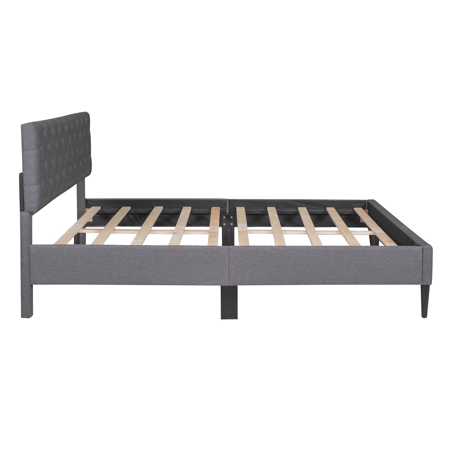 sammie upholstered linen platform bed