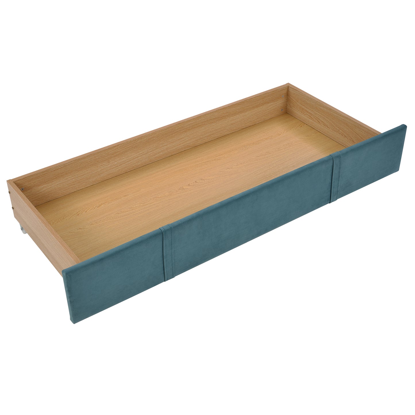 queen size storage bed velvet upholstered platform bed with a big drawer