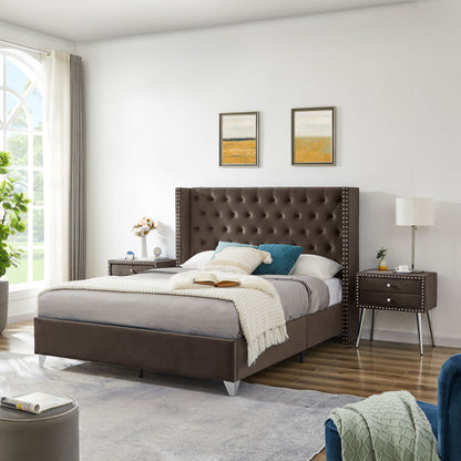 Jamie Queen bed with one nightstand