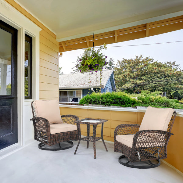3 pieces patio furniture set
