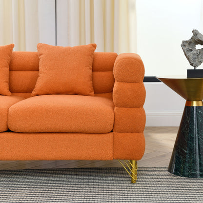 Sammie L-Shaped Sectional, Orange