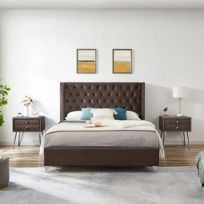 Jamie Queen bed with one nightstand