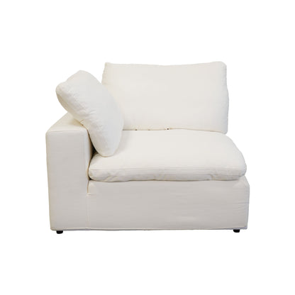 Harper Petite White Sectional - 5 Seat L Shaped