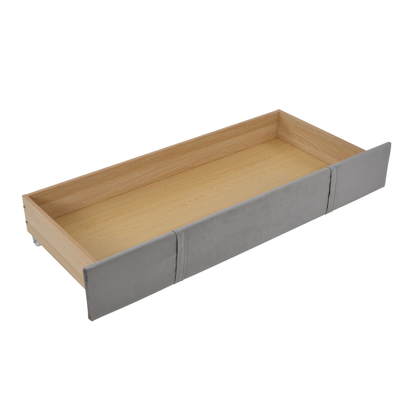 queen size storage bed velvet upholstered platform bed with a big drawer