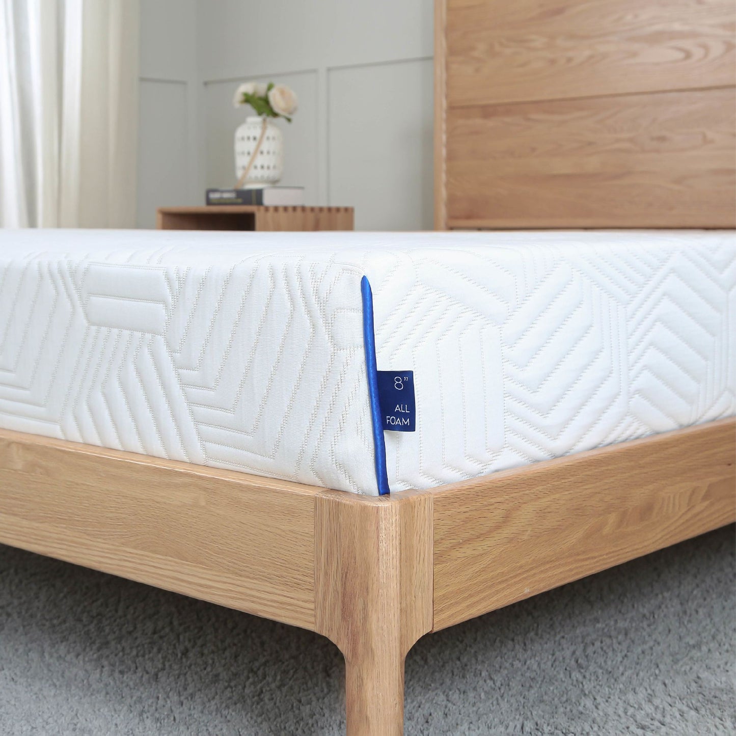 twin 12 inch gel memory foam mattress, white, bed in a box, green tea and cooling gel infused, certipur-us certified
