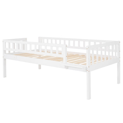 Twin-Over-Twin-Over-Twin Triple Bed with Built-in Ladder and Slide