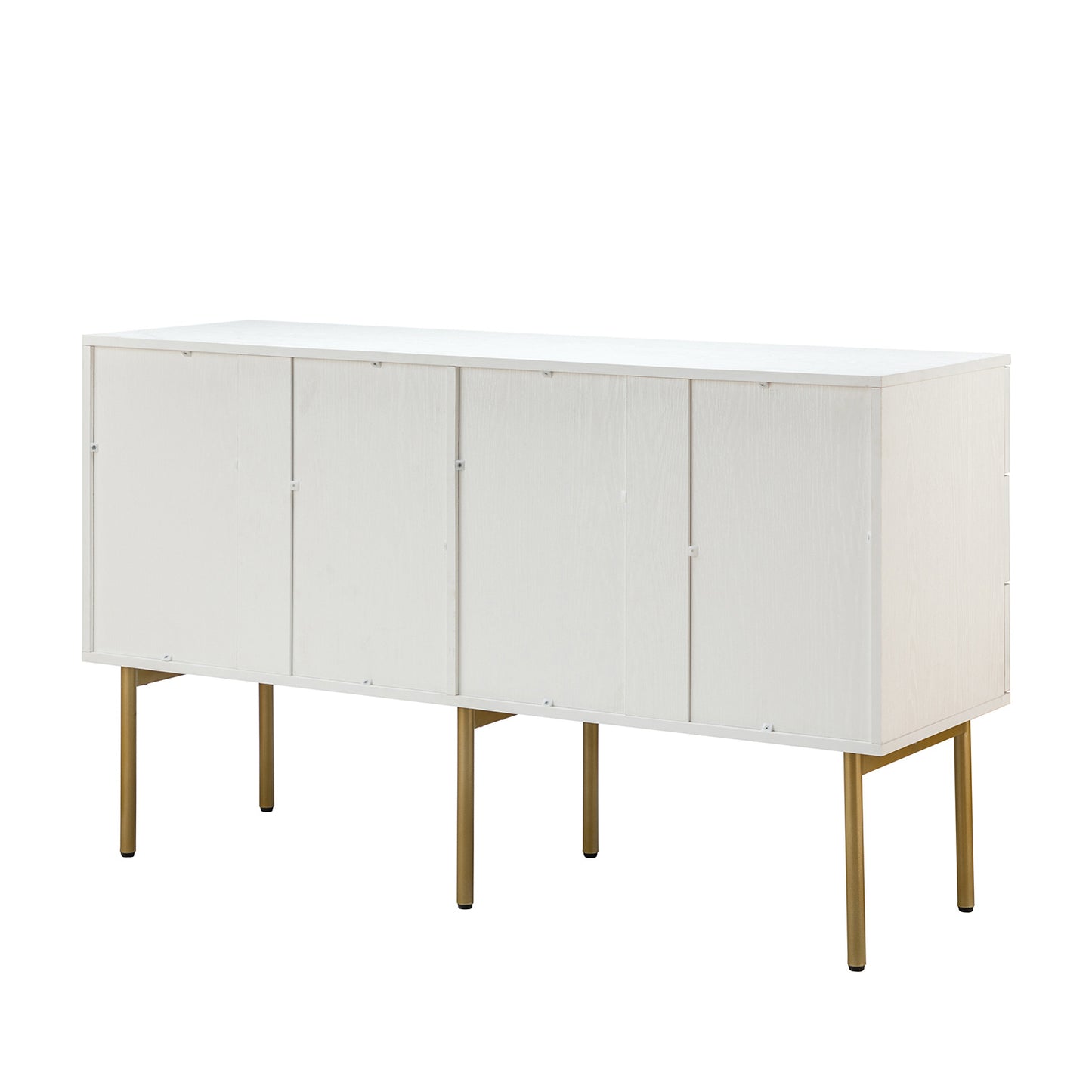 tknow 6 drawer 54"w double dresser-white