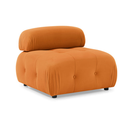 button tufted modular sectional sofa, navy velvet
