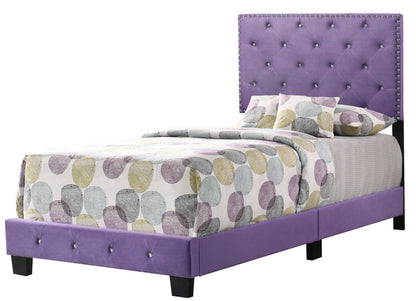 Suffolk Twin Bed , PURPLE