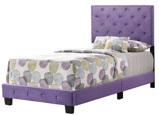 Suffolk Twin Bed , PURPLE