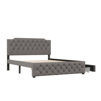 Sam Upholstered Platform Bed with 2 Drawers and 2 sets of USB Ports