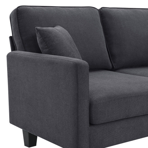 terry 5-seat couch set with chaise with 3 pillows