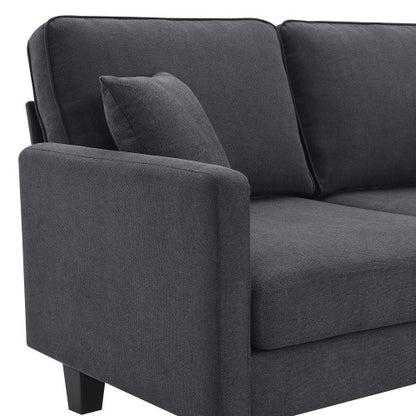 Terry 5-Seat Couch Set with Chaise with 3 Pillows