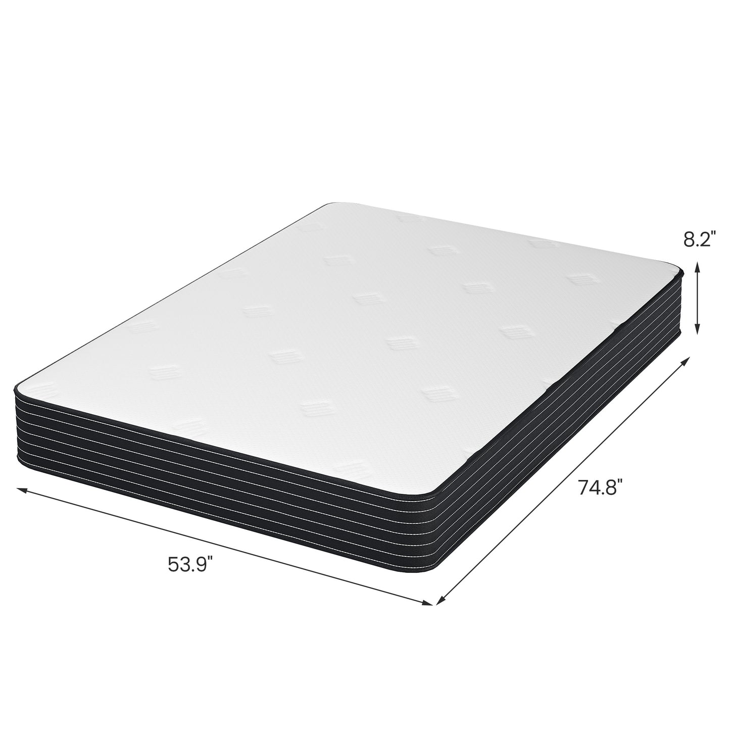 memory foam hybrid full size mattresses in a box with individual pocket spring breathable comfortable for sleep supportive and pressure relief
