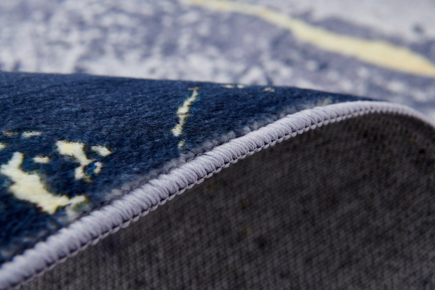 zara collection abstract design blue gray yellow machine washable super soft area rug