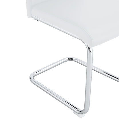 Modern Dining Chairs Set of 4, White