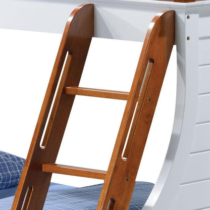 ACME Farah Bunk Bed in Oak & White