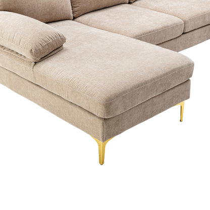 Coolmore Sectional Sofa, Camel