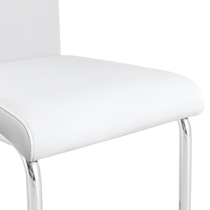 Modern Dining Chairs Set of 4, White
