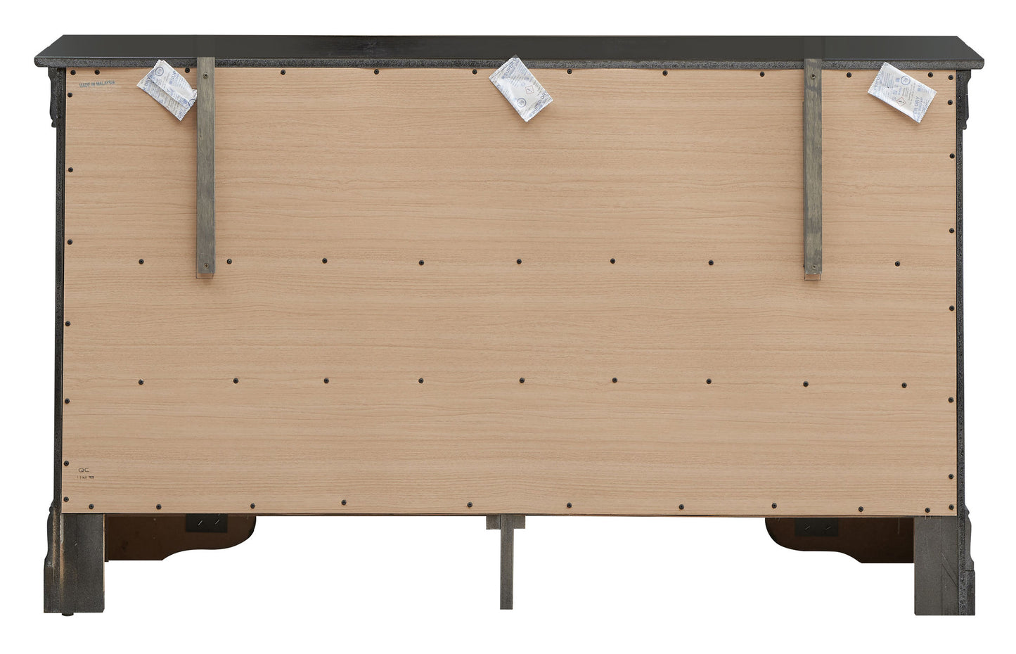 lorana dresser , metalic black