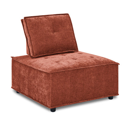 Chenille L-Shape Modular Sectional Sofa