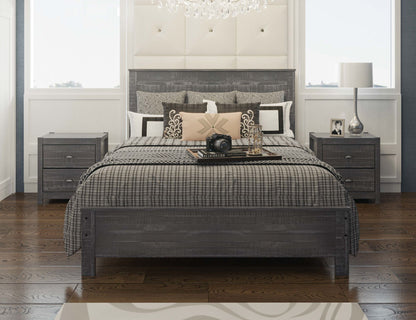 Albany 3 Piece Queen Bed Set, Grey