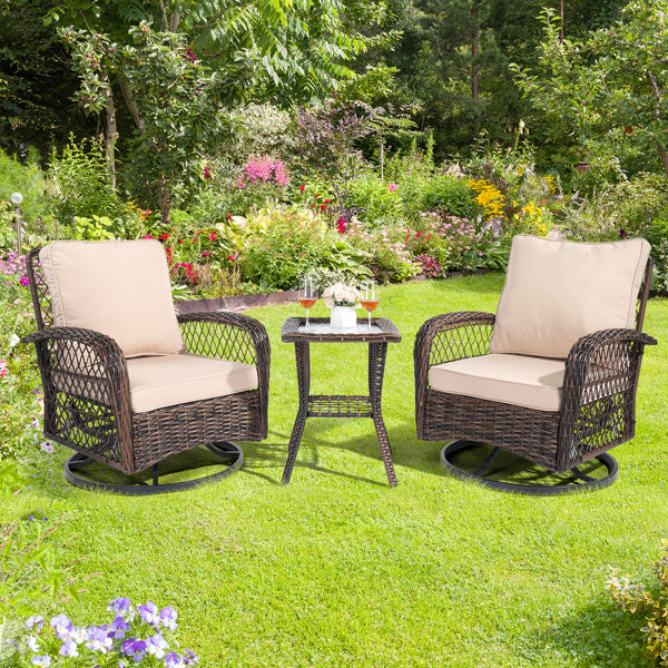 3 pieces patio furniture set
