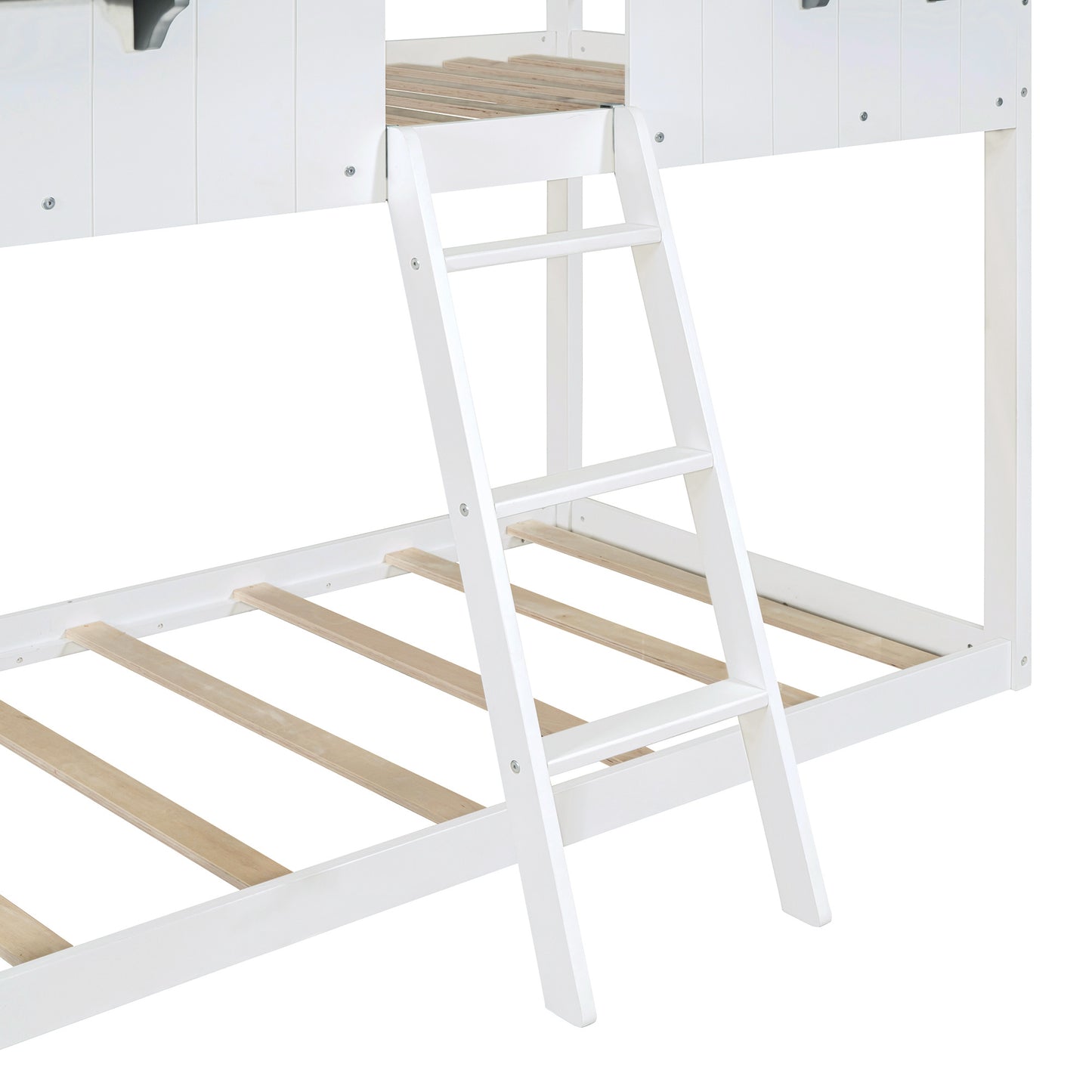 twin over twin bunk bed with roof