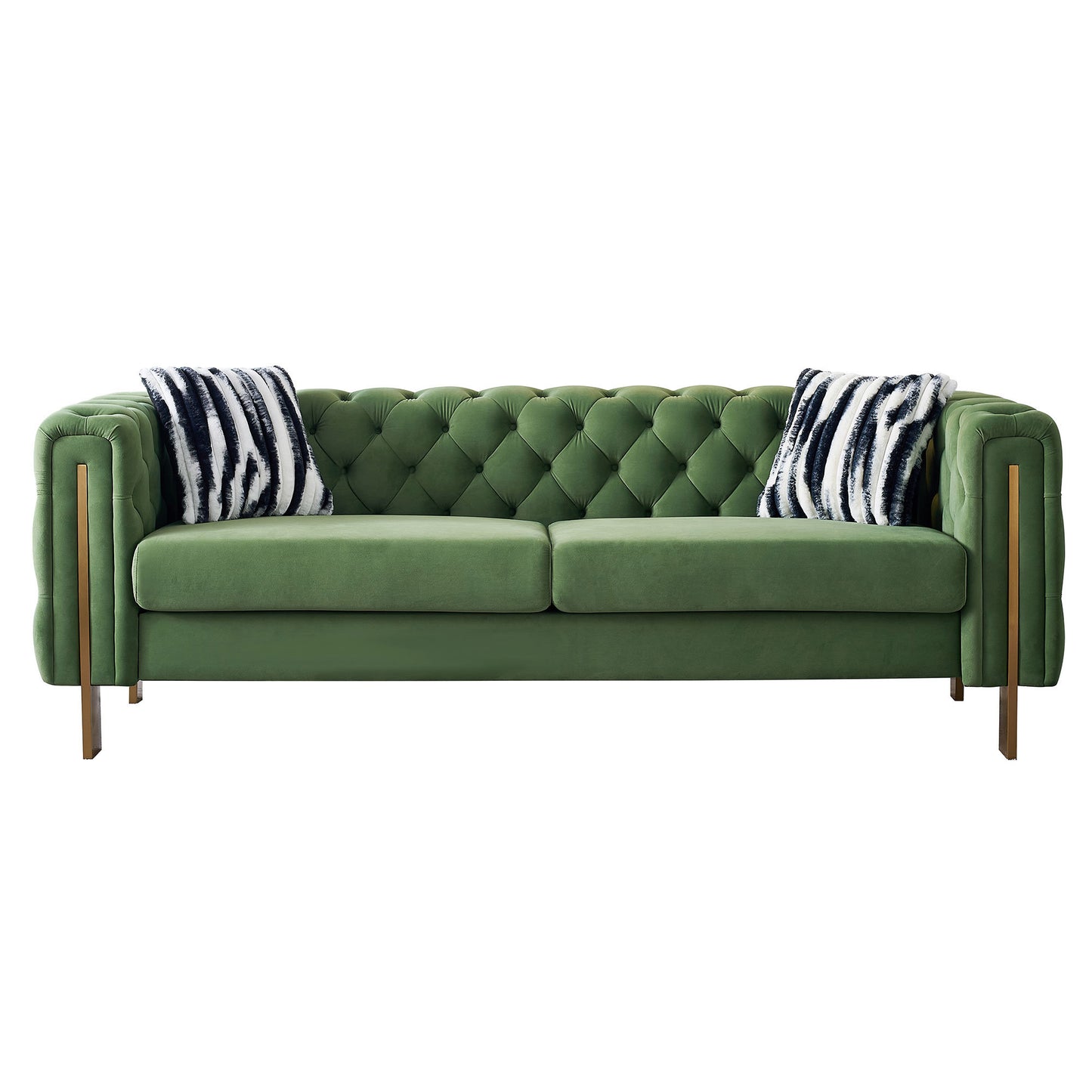 chesterfield modern tufted velvet sofa ,mint green