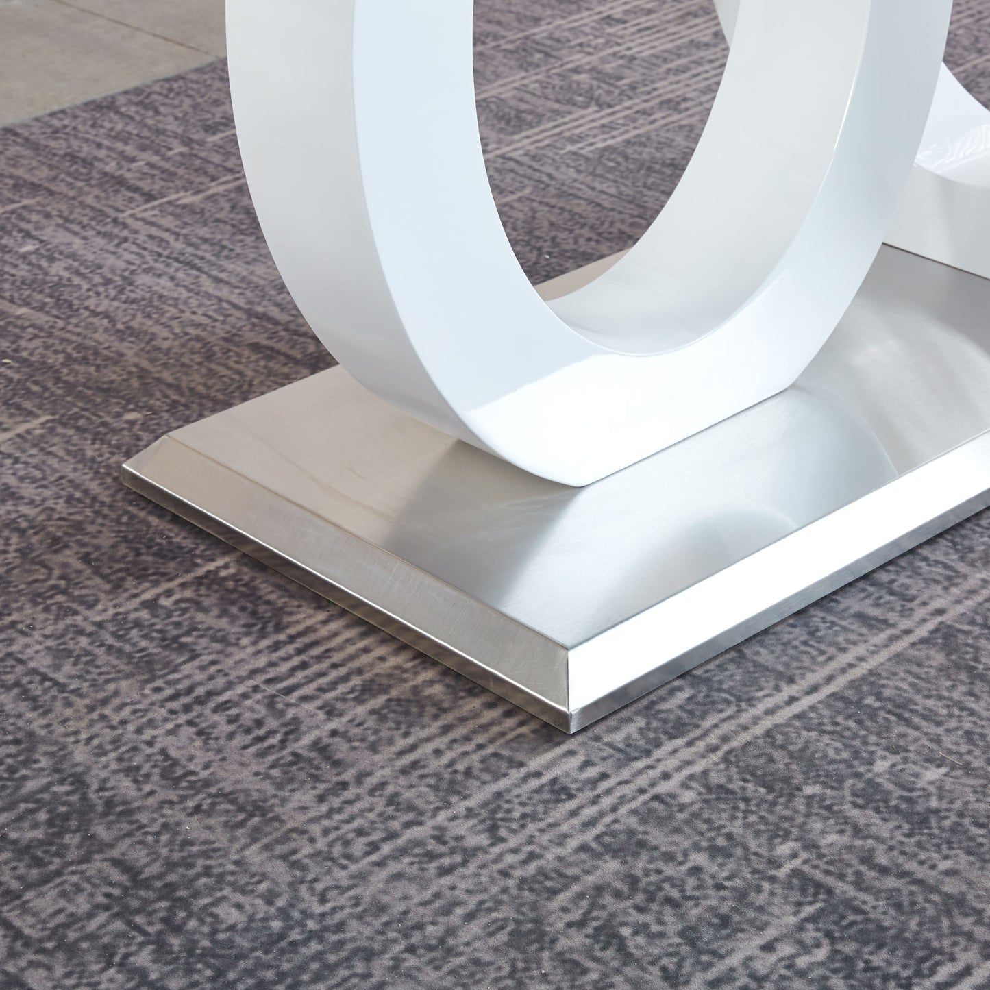 mdf #1 dining table- tempered glass
