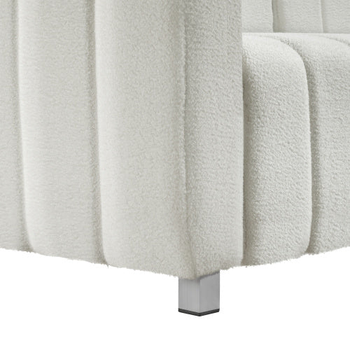 teddy velvet sofa with 2 pillows