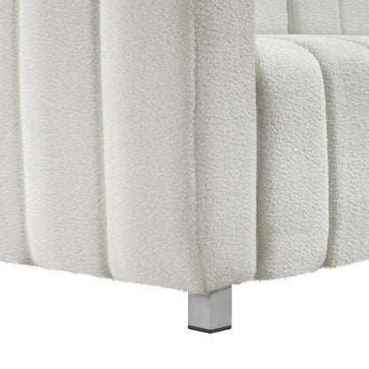 Teddy Velvet Sofa with 2 Pillows