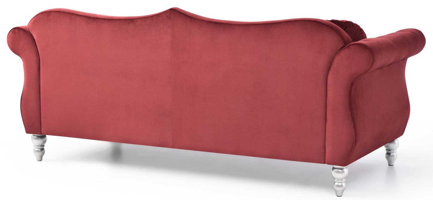 hollywood sofa, burgundy