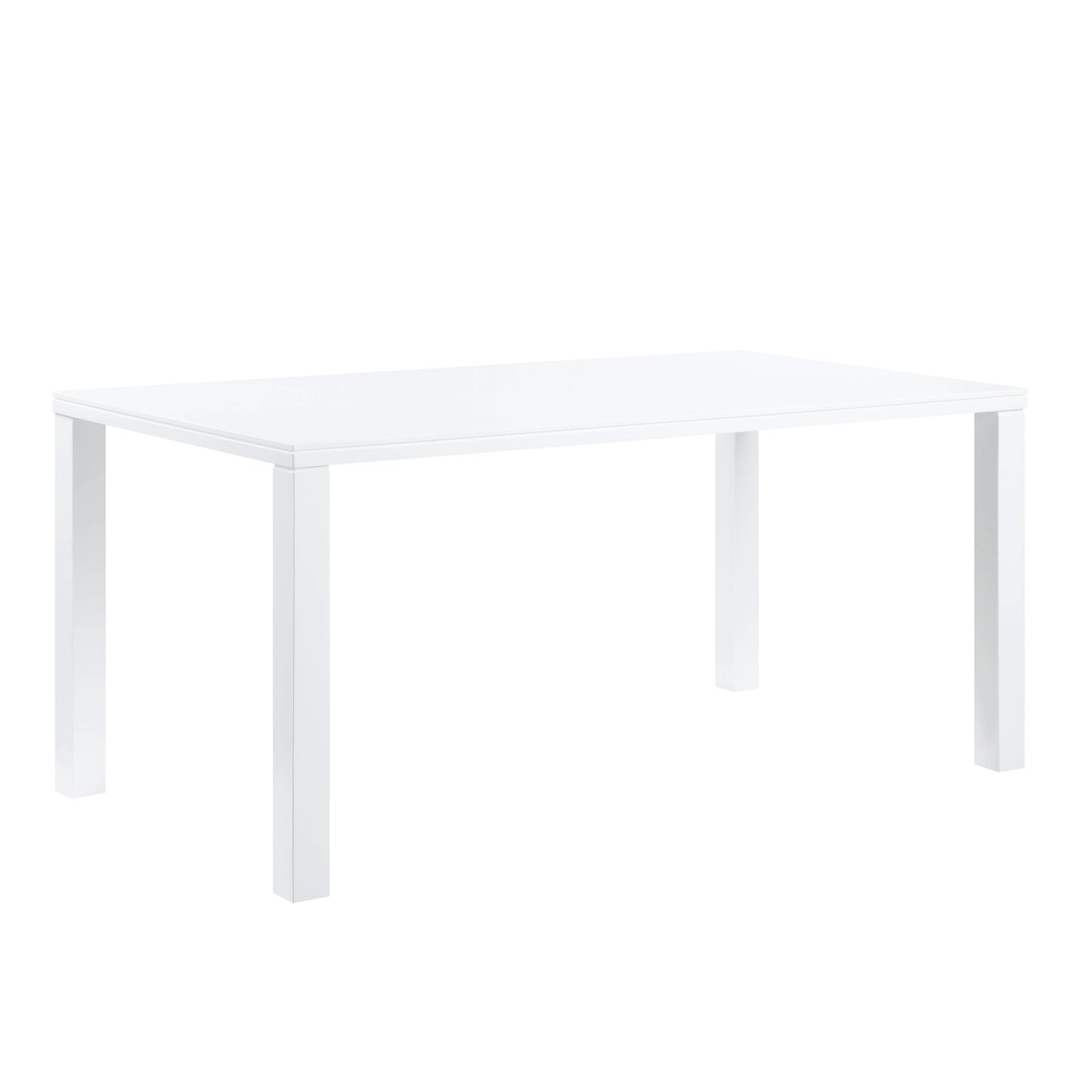 acme pagan dining table in white high gloss finish