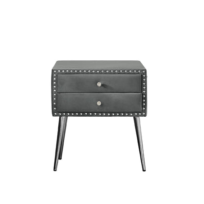 Toni Queen bed with two nightstands, + metal legs with Electroplate #2