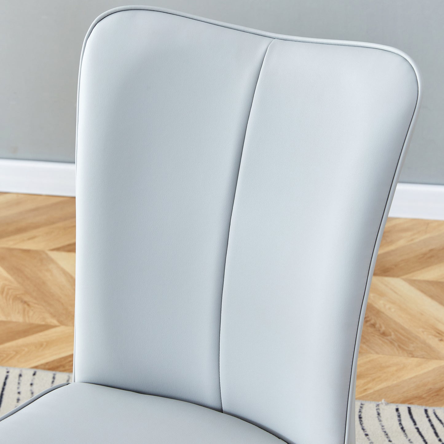 modern leather dining chairs set of 4 chairs, white